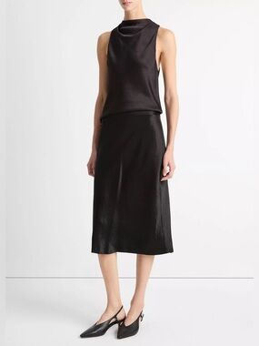Vince Satin Slip Skirt